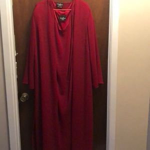 Positive Attitude Dresses - Brick red maxi dress with a jacket. Positive Attitude Dresses - Brick red maxi dress with a jacket.